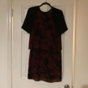 Reiss NWT size 2 dress black and red